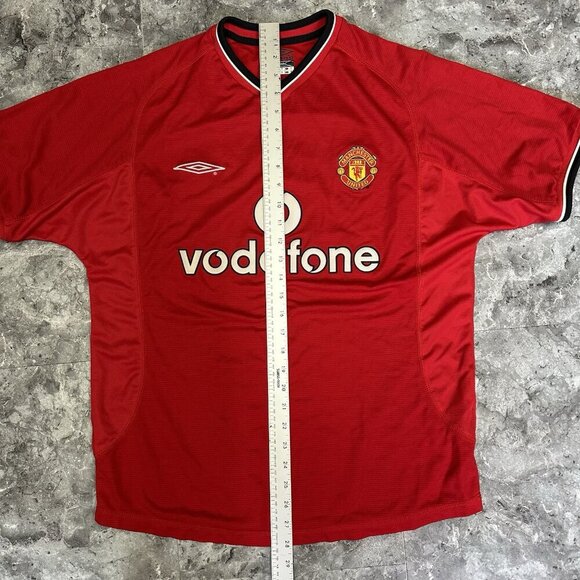 Vintage Umbro Sportwool Mens M Manchester United F.C. Football Jersey WEY #22 - Picture 7 of 7
